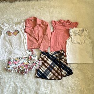 Janie & Jack girls 5 6 skirt shorts shirt jacket lot